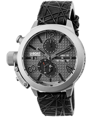 U-Boat 3002 Classico Titanium Grey Automatisch Chronograaf Herenhorloge 45mm
