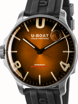 U-Boat 8703/B Darkmoon Brown SS Soleil Capsoil Men's Watch 44mm
