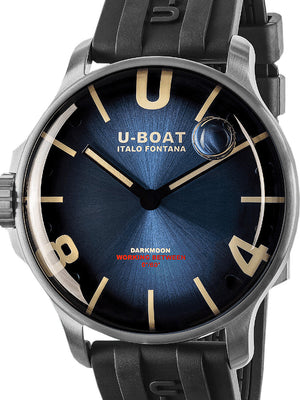 U-Boat 8704/E Darkmoon Blue SS Soleil Capsoil Men's Watch 44mm