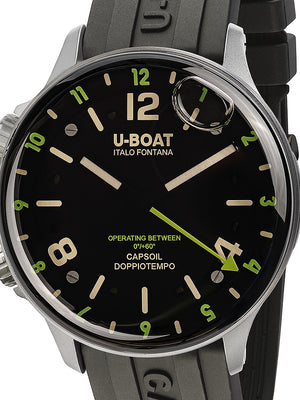 U-Boat 8838/A Capsoil Doppiotempo SS GMT Men's Watch 45mm