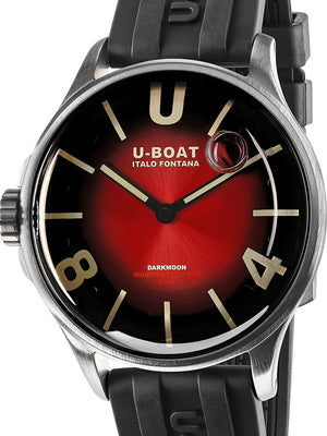 U-Boat 9500 Darkmoon Red SS Soleil Capsoil Men's Watch 40mm