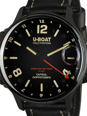 U-Boat 9671 Capsoil Doppiotempo DLC GMT Men's Watch 55mm