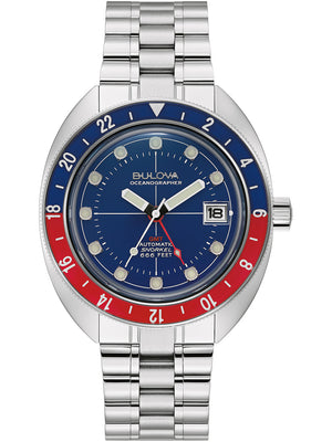 Bulova 96B405 Oceanographer Automatic GMT Men's Watch 41mm