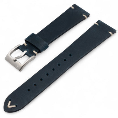 Horlogeband Nuvo Blauw 20 mm