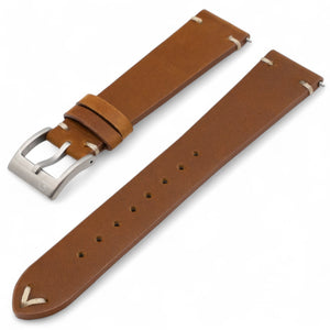 Horlogeband Nuvo Bruin 20 mm
