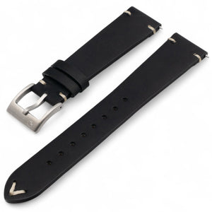 Horlogeband Nuvo Zwart 22 mm