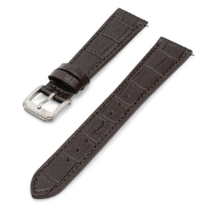 Watch Mates Horlogeband Zaviro Donkerbruin 20 mm