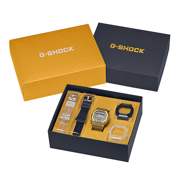 CASIO G-SHOCK Mod. THE ORIGIN - GOLD CHAIN Limited Edt. Special Pack + 2 Extra straps + 2 Extra Bezels ***SPECIAL PRICE***-3