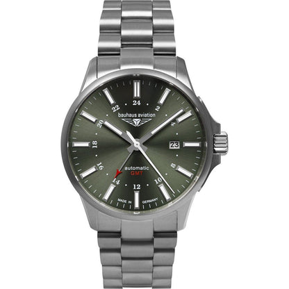 Bauhaus 2868M-4 Aviation Titanium GMT 42mm