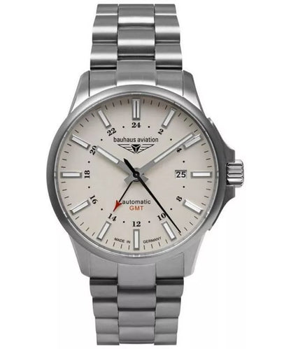 Bauhaus 2868M-5 Aviation Titanium GMT 42mm