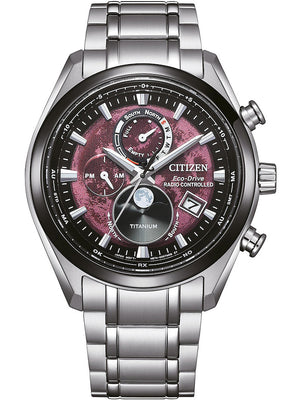 Citizen BY1018-80X Eco-Drive Moonphase Titanium Radio Controlled Men's Watch 43mm