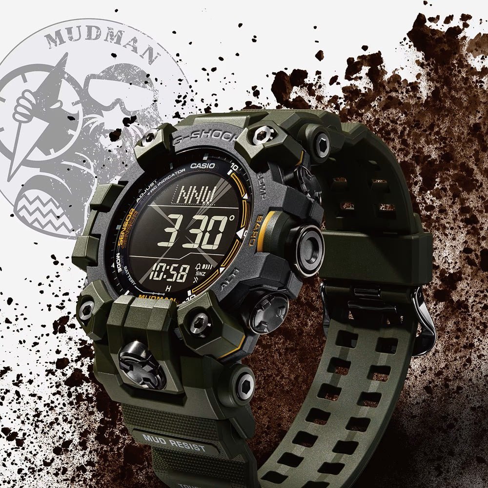 Casio G - Shock Master of G Mudman Army Green GW - 9500 - 3ER - Watch Mates