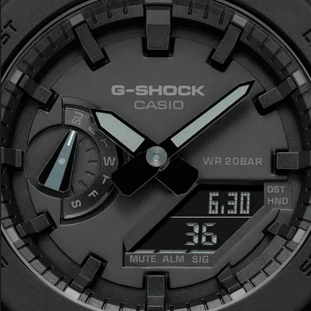 Casio G - Shock Mod Oak - All Black Casio GA - 2100 - 1A1ER - Watch Mates