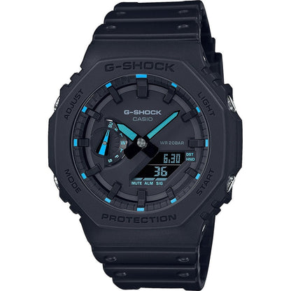 Casio G - Shock Oak Neon Blue Index GA - 2100 - 1A2ER - Watch Mates