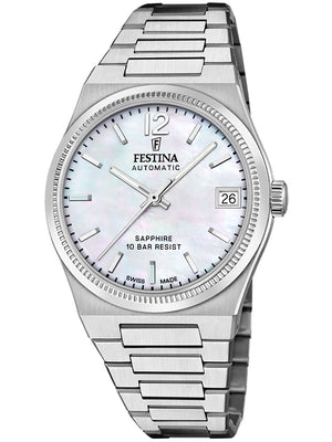 Festina F20029/1 Swiss Made Rivé Automatisch Dameshorloge 35mm