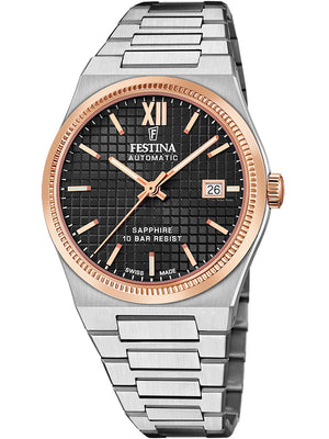 Festina F20030/3 Swiss Made Rivé Automatisch Herenhorloge 40mm