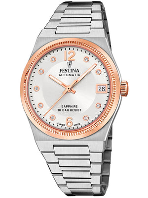 Festina F20031/1 Swiss Made Rivé Automatisch Dameshorloge 35mm