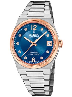 Festina F20031/2 Swiss Made Rivé Automatisch Dameshorloge 35mm