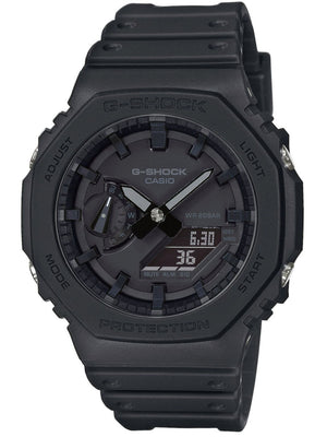 Casio G-Shock GA-2100-1A1ER Mod Oak All Black Herenhorloge 45mm