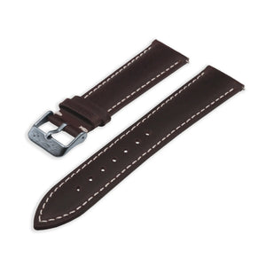 Leren Horlogebandje - Donkerbruin - Watch Mates