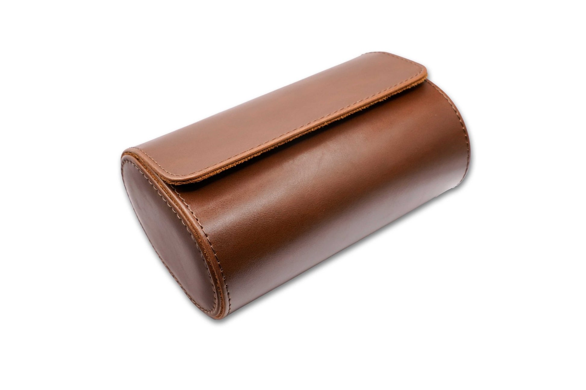 Leren Watch Roll - 2 slots - Watch Mates