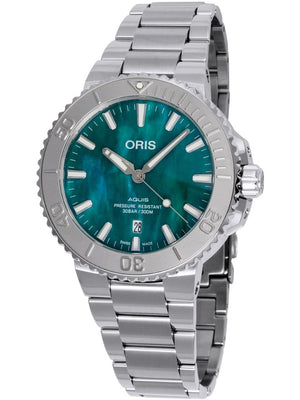 Oris 01 733 7730 4137-07 8 24 05PEB Aquis Date Automatisch Herenhorloge 43mm