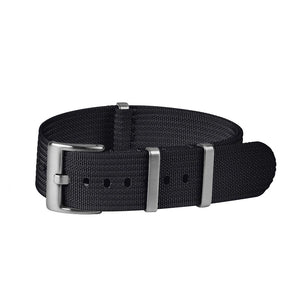 Premium Nato Strap - Zwart - Watch Mates