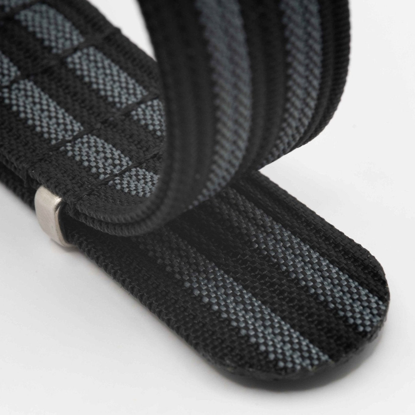 Premium Nato Strap - Zwart & Grijs - Watch Mates