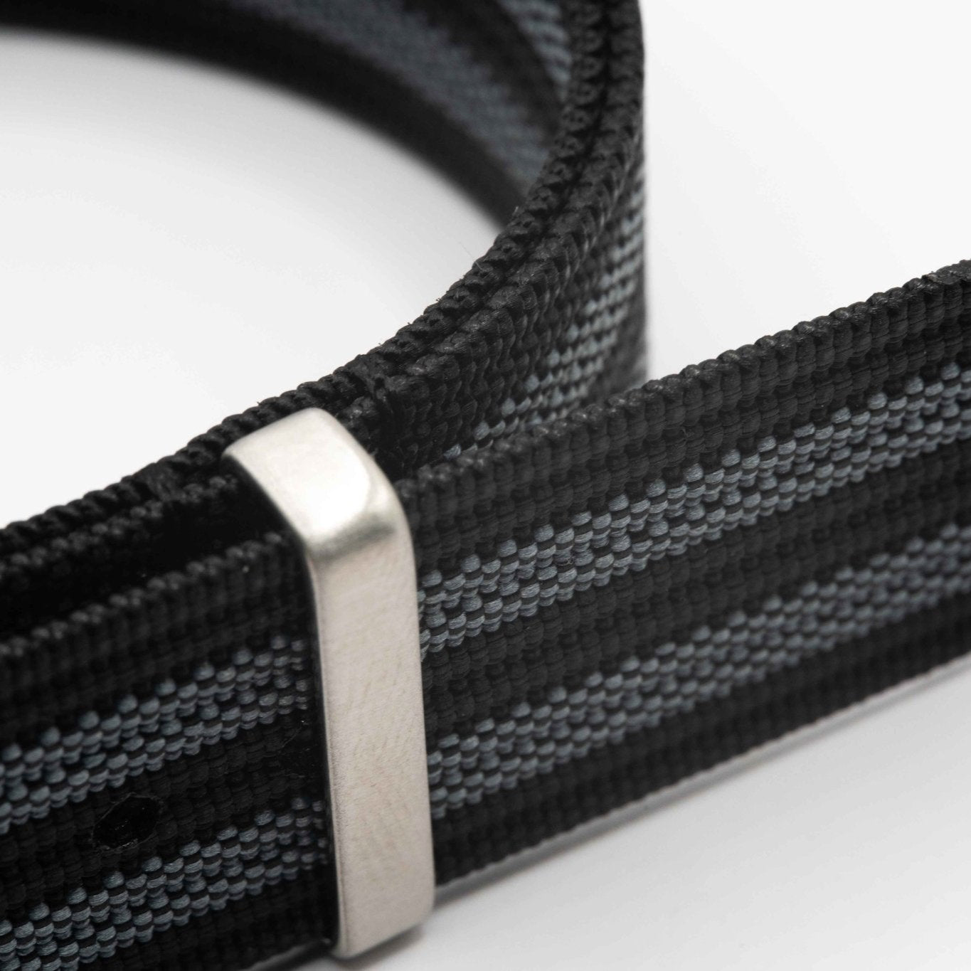 Premium Nato Strap - Zwart & Grijs - Watch Mates