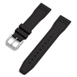 Rubberen Horlogebandje - Zwart - Watch Mates