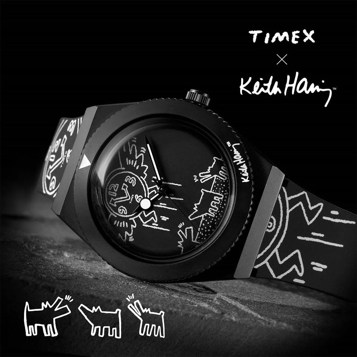Timex Q X Keith Haring Special Edt. TW2W25600 - Watch Mates